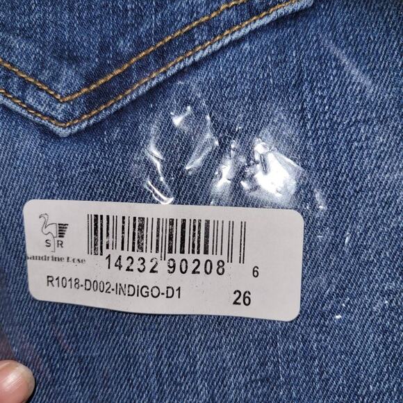 Sandrine Rose Mid-Rise Skinny Denim Jeans Indigo Size 26 - Picture 7 of 9